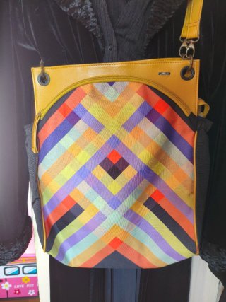 Bolso Skunkfunk Multicolor y Amarillo