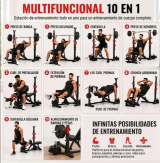 Banco de pesas ajustable