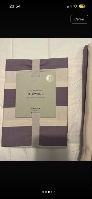 Funda nórdica y funda almohada Mango