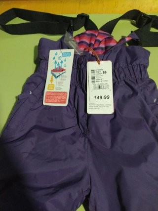Pantalón de nieve morado talla XS