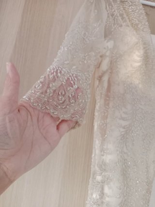 Traje de Novia Abrigo Encaje y Pedrería