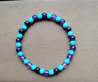 Pulsera Turquesa y Morada