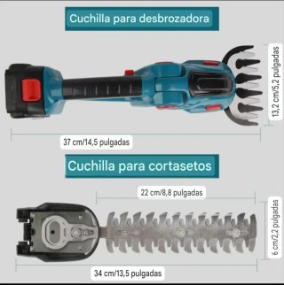Cortasetos Eléctrico Recargable (2 Baterías)