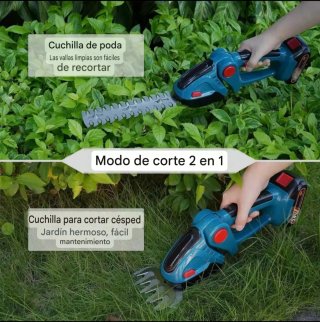 Cortasetos Eléctrico Recargable (2 Baterías)