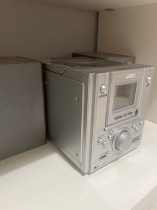 Radio CD Woll Plata/Marrón