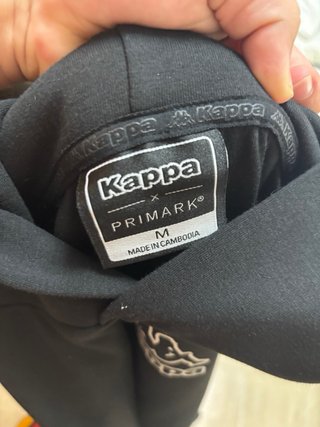 Sudadera Kappa Oversize Negra