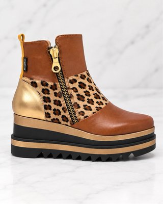 Botines Marco Moreo Scarlett de piel marrones
