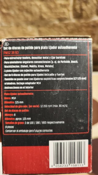 Set Discos Pulido Parkside Autoadherente
