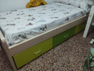 Cama nido con cajones