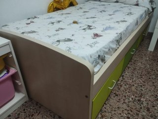 Cama nido con cajones