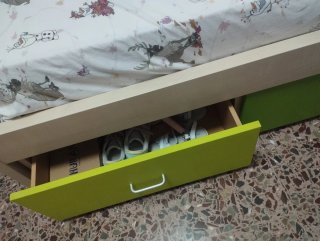 Cama nido con cajones