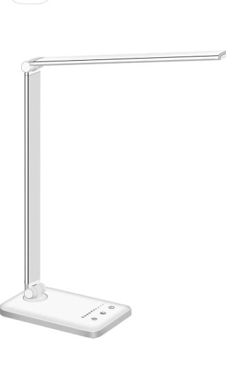 Lámpara Escritorio LED SLATOR Plata/Blanco