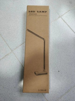 Lámpara Escritorio LED SLATOR Plata/Blanco