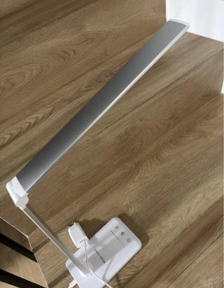 Lámpara Escritorio LED SLATOR Plata/Blanco