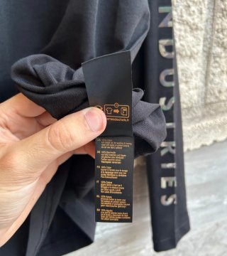 Camiseta Manga Larga Alpha Industries Negra Algodó