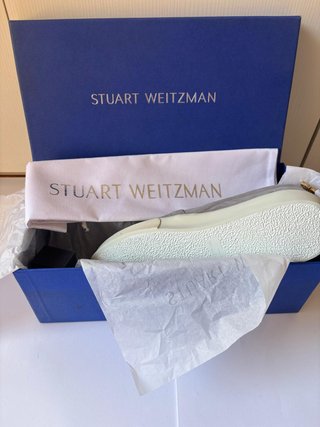 Mocasines Stuart Weitzman Camoscio Grigio Gioiello
