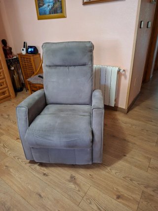 Sillón Relax Gris Seminuevo