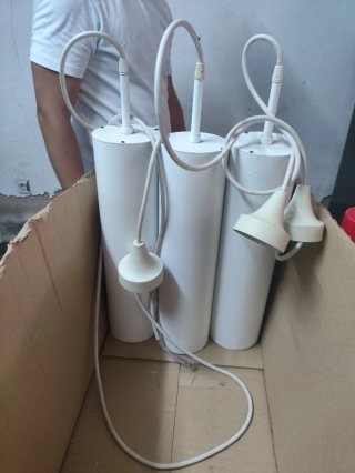 Lámparas colgantes blancas (5 unidades)