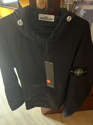 Chubasquero Stone Island Negro Talla XS