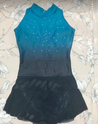 Maillot patinaje artístico con pedrería