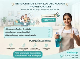 ​Servicio de limpieza de hogares en Lepe