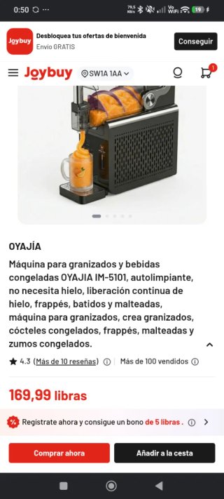 Oyajia IM-5101 Granizadora heladers automática