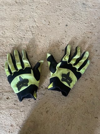 Guantes Fox Motocross Negro y Verde Talla S
