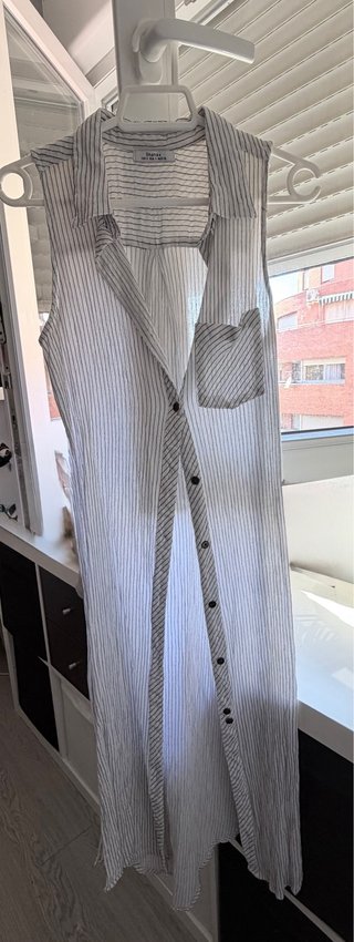 Camisa larga sin mangas T-S