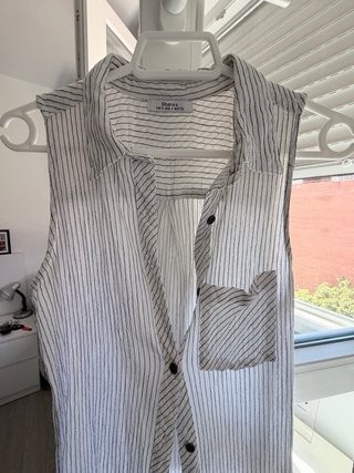 Camisa larga sin mangas T-S