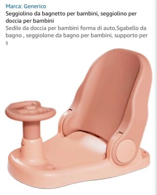 Vaschetta bagnetto con riduttore e seggiolino 15€