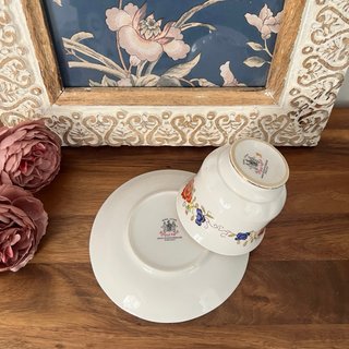 Taza y plato porcelana Royal Kent