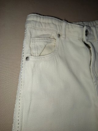 Pantalón Zara Niña T8 Recto Bordado