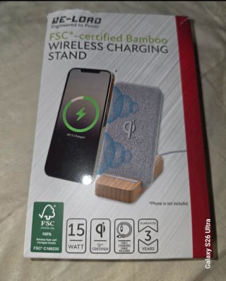 Cargador Inalámbrico RE-LOAD 15W Bamboo