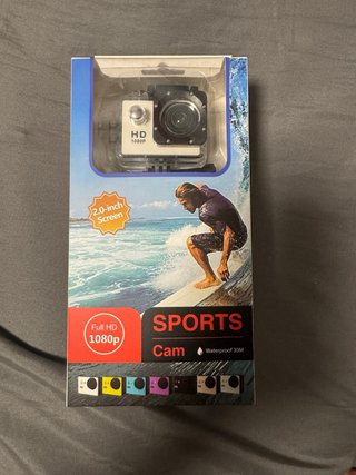Cámara Deportiva HD 1080p Waterproof 30M
