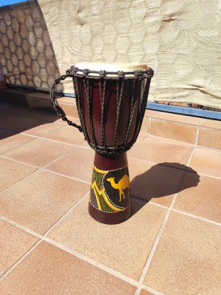Tambor africano Djembe de madera
