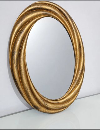 Espejo Ovalado Dorado