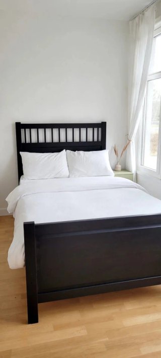 Cabecero de madera y pies de cama