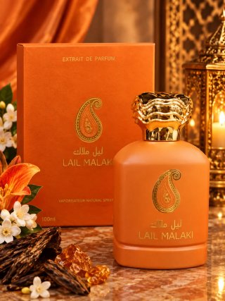 Perfume Elixir Gold Árabe Dorado y Naranja