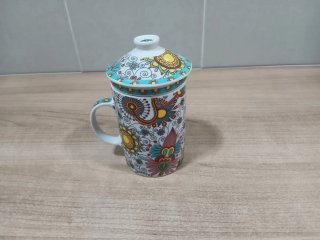Taza de porcelana para infusiones