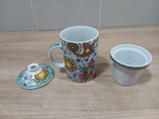 Taza de porcelana para infusiones