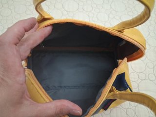 Bolso Reebok Piel Genuina Amarillo y Azul