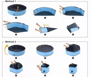 Piscina plegable para perros