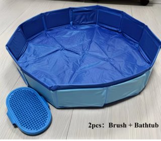 Piscina plegable para perros