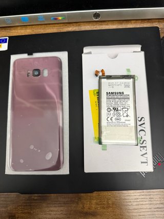 Samsung S8+ Tapa Trasera Rosa y Batería
