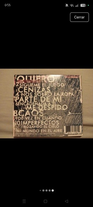 CD Caos Malú Firmado