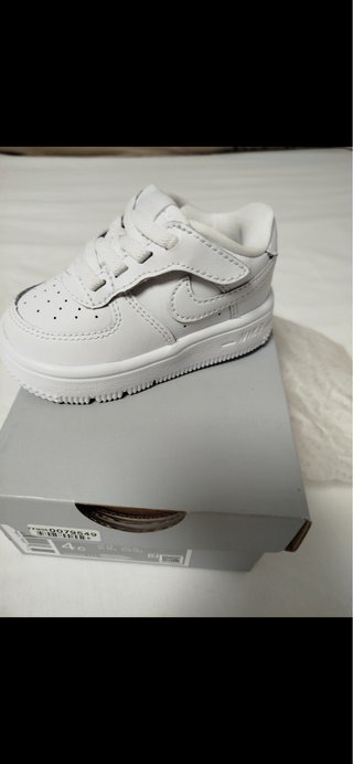 Scarpe Nike Air Force 1 per Bambini Bianche Taglia 4c