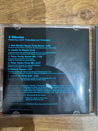 CD Maxi Single 4 Minutes Madonna Argentina