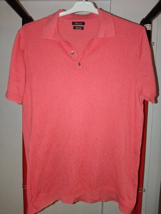 Polo Massimo Dutti Rosa Talla M