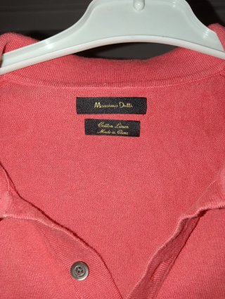 Polo Massimo Dutti Rosa Talla M