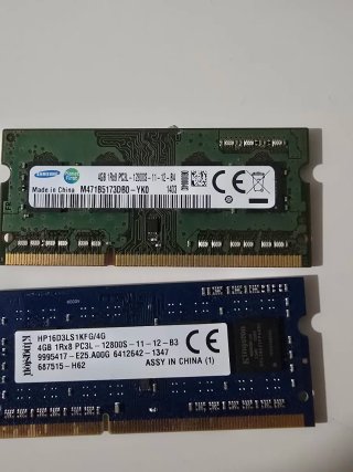 Memoria RAM 4GB (2x4GB) DDR3L 1600MHz